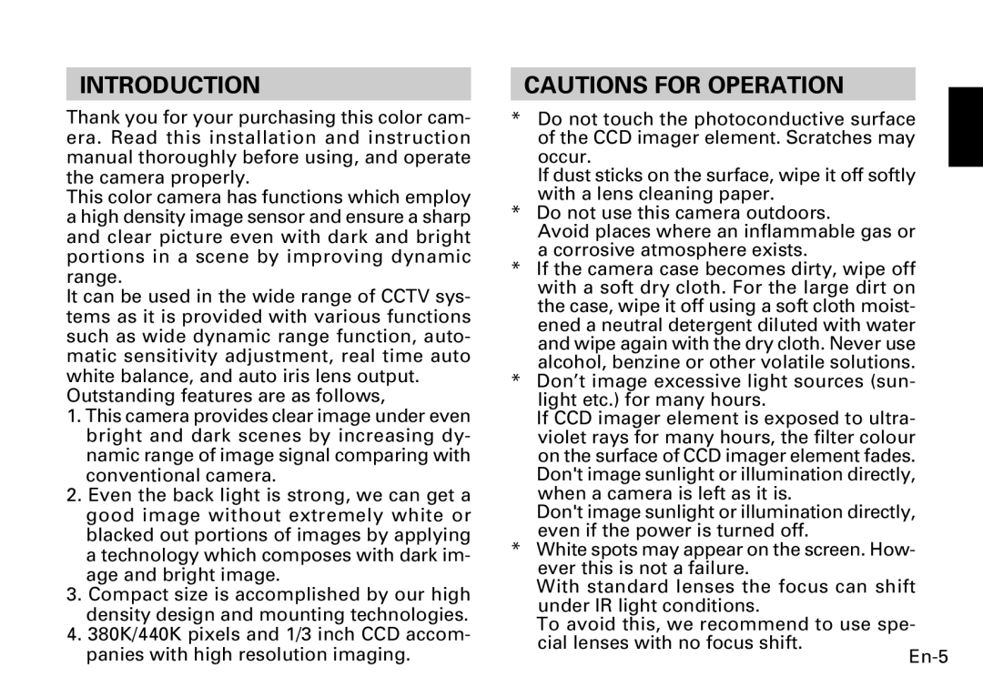 Fujitsu CG-311 SERIES instruction manual Introduction 