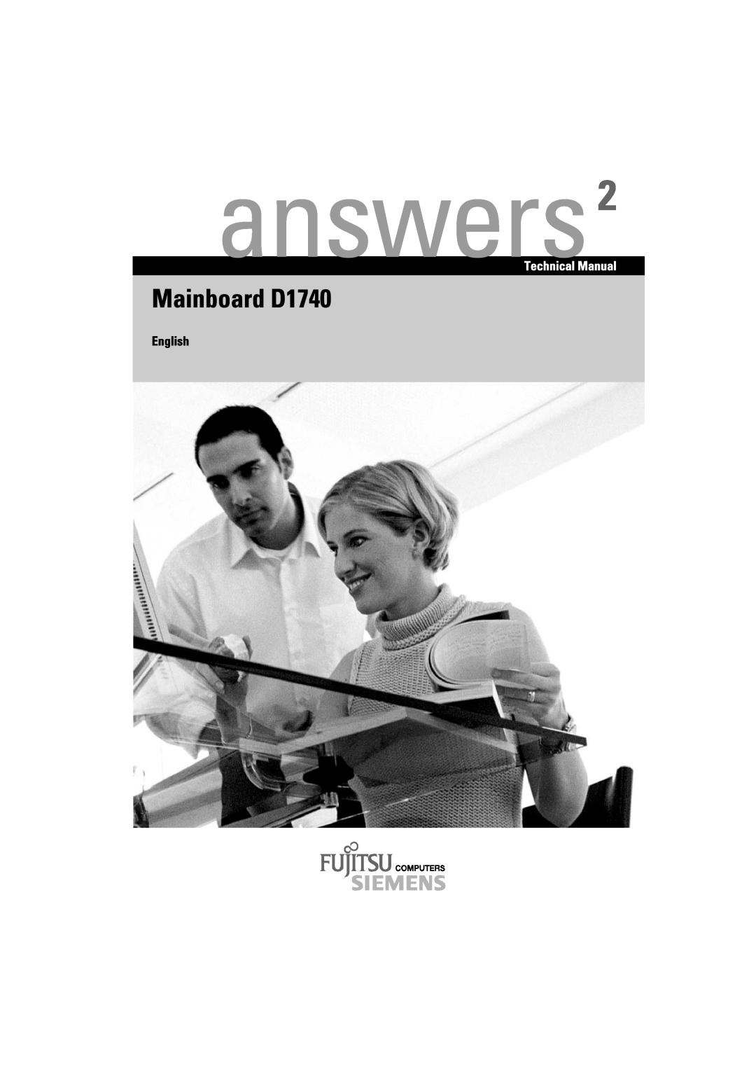 Fujitsu technical manual English, answers, Mainboard D1740, Technical Manual 
