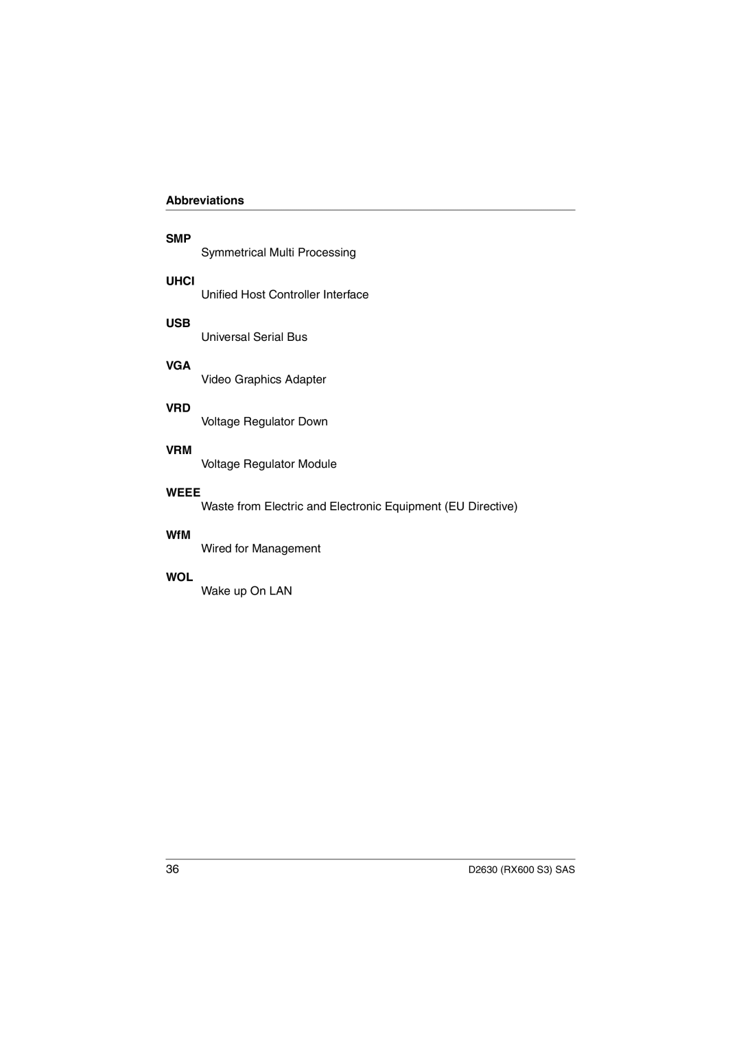 Fujitsu D2630 technical manual WfM, Wol 