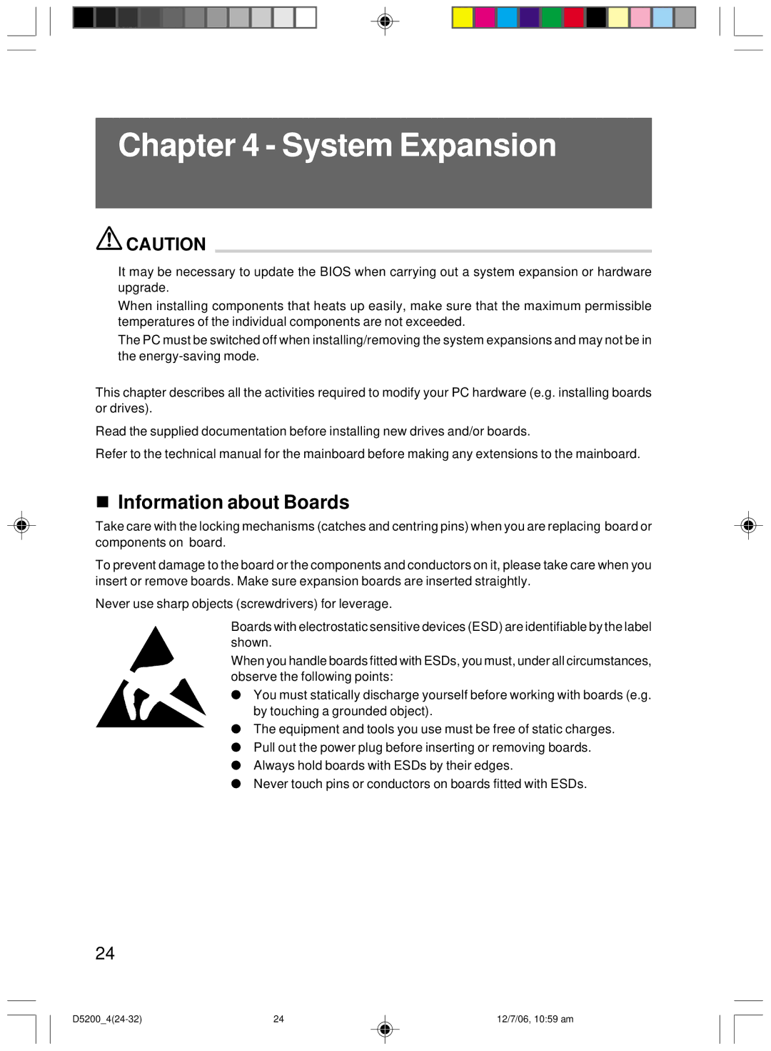 Fujitsu D5200 user manual System Expansion, Information about Boards 