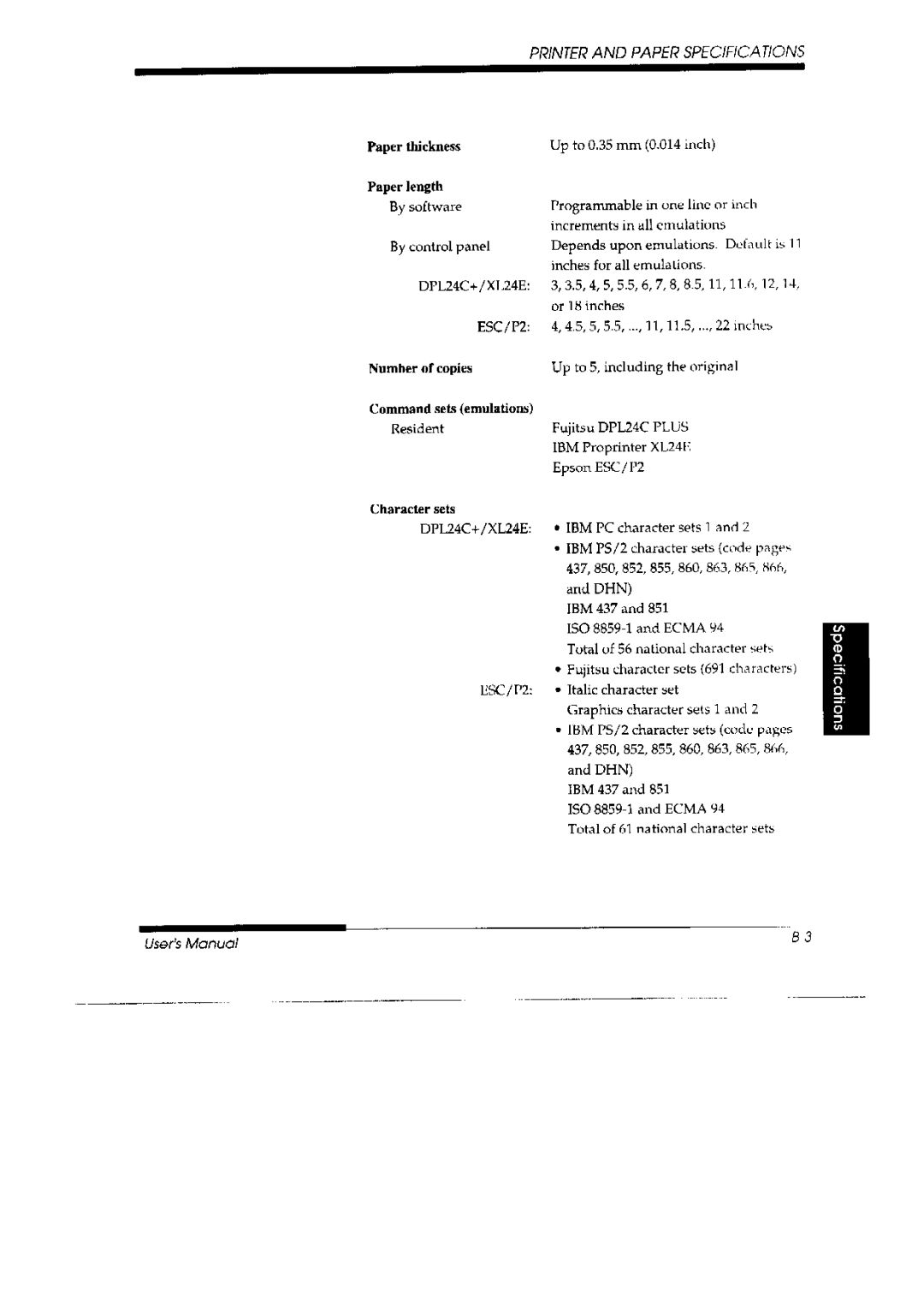 Fujitsu 3800 Pro, DL 3700 Pro manual 