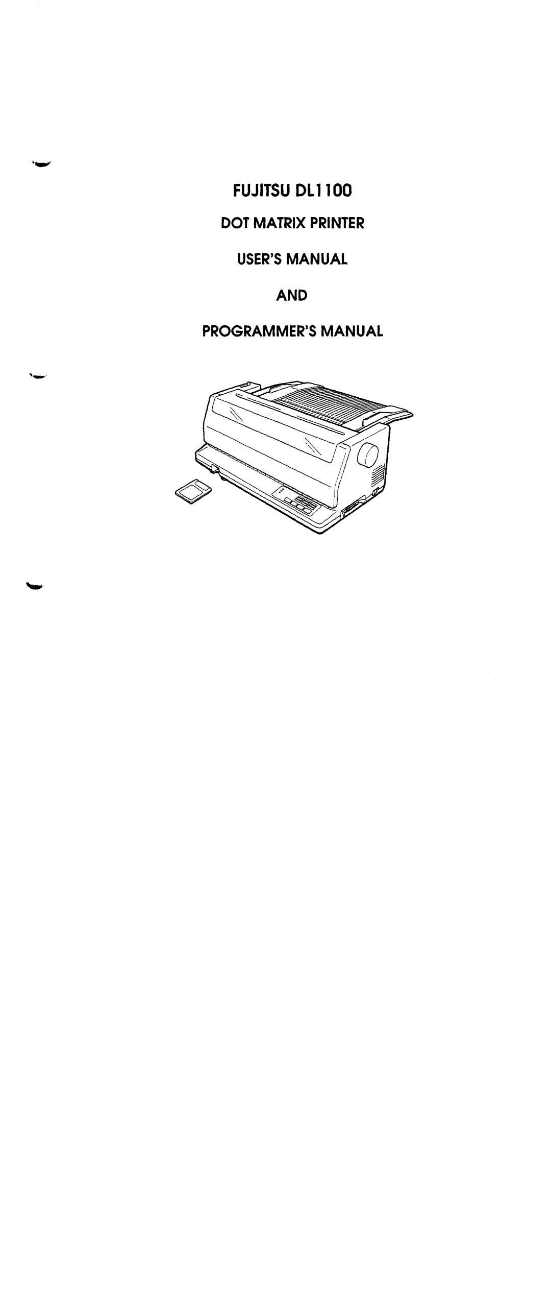 Fujitsu DL1100 manual 