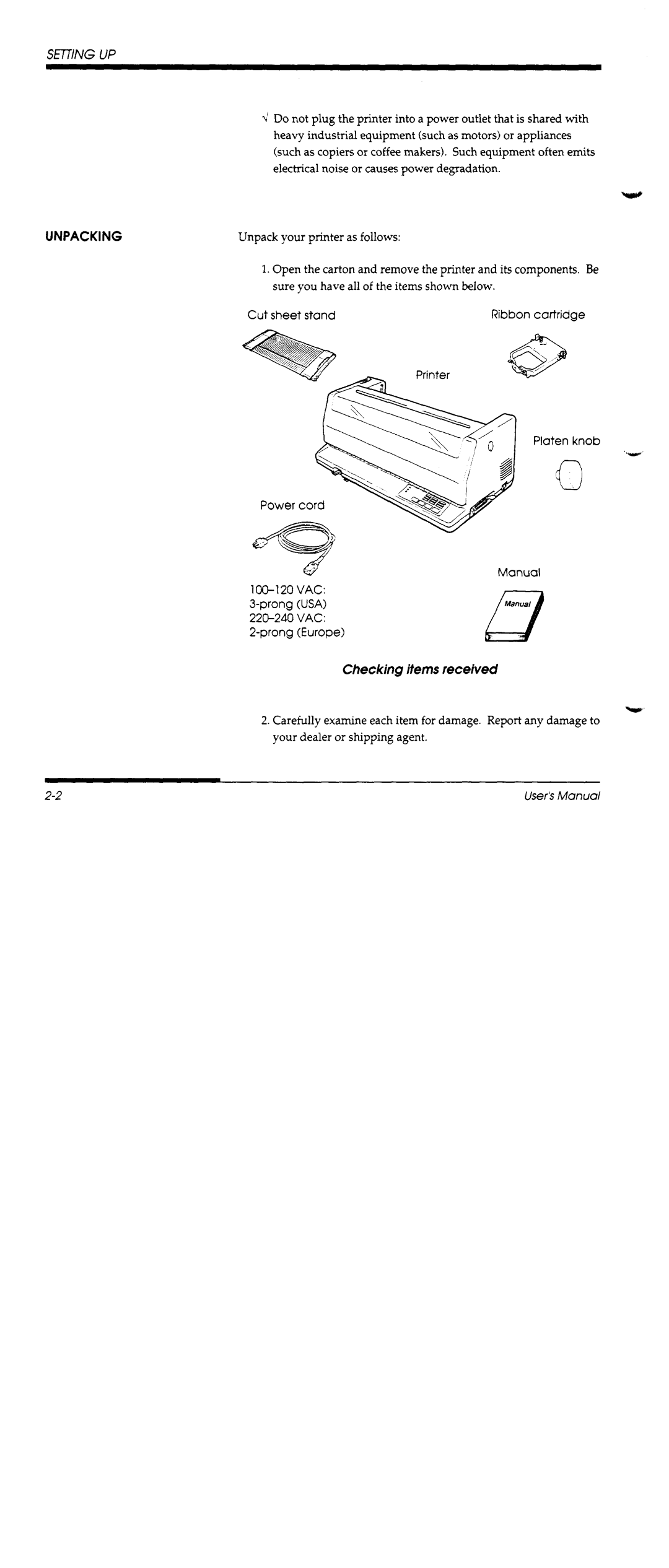 Fujitsu DL1100 manual 