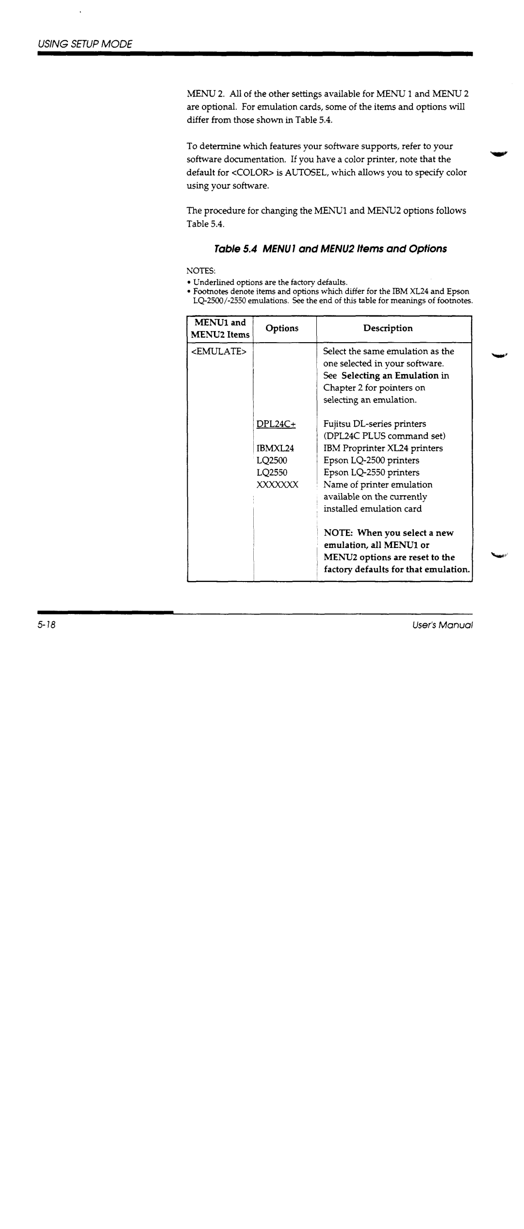 Fujitsu DL1100 manual 