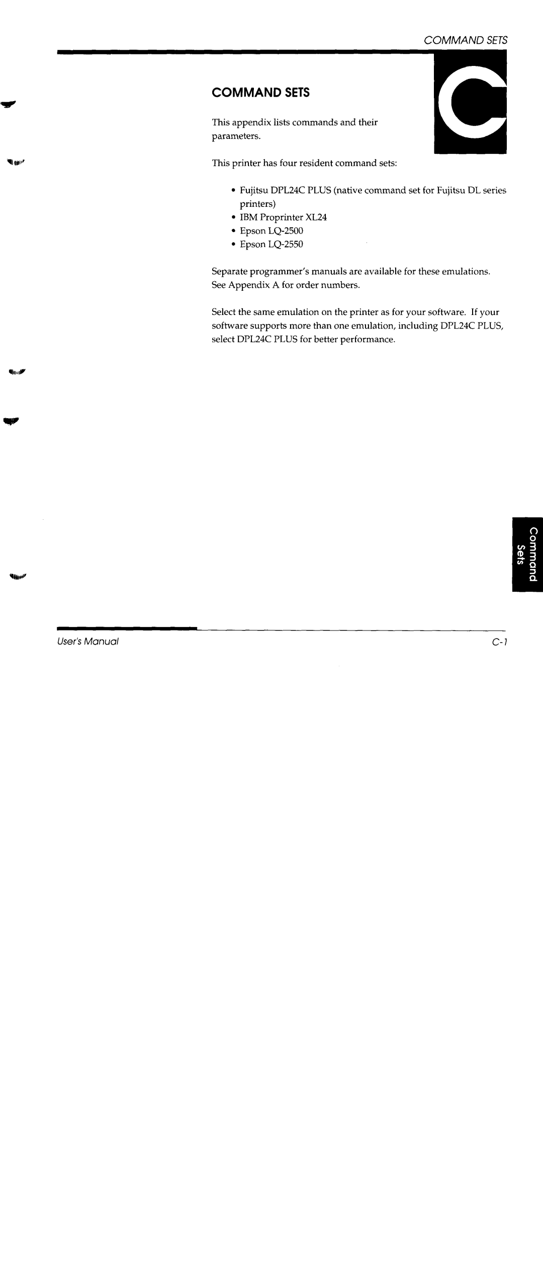 Fujitsu DL1150/1250 manual 