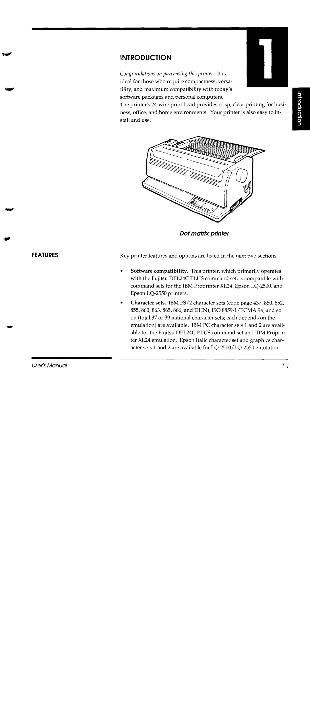 Fujitsu DL1150/1250 manual 