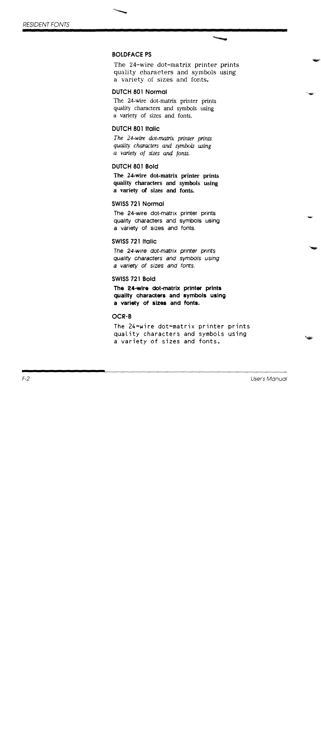 Fujitsu DL1150/1250 manual 