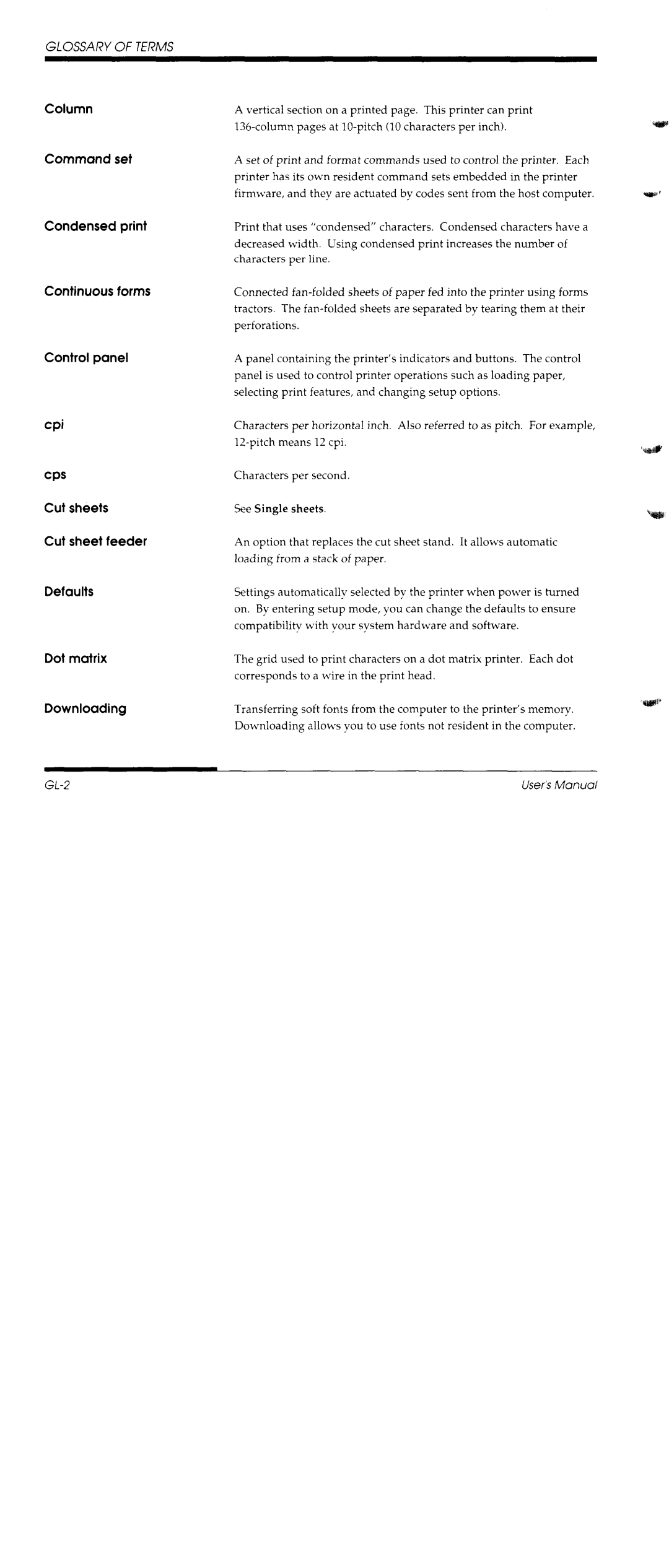 Fujitsu DL1150/1250 manual 