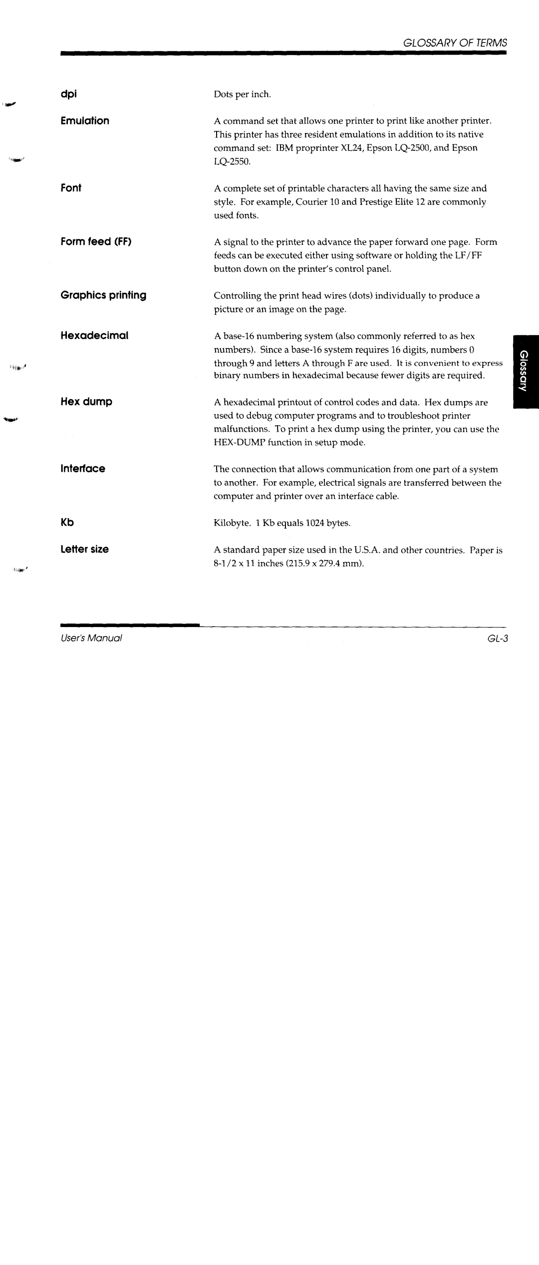 Fujitsu DL1150/1250 manual 