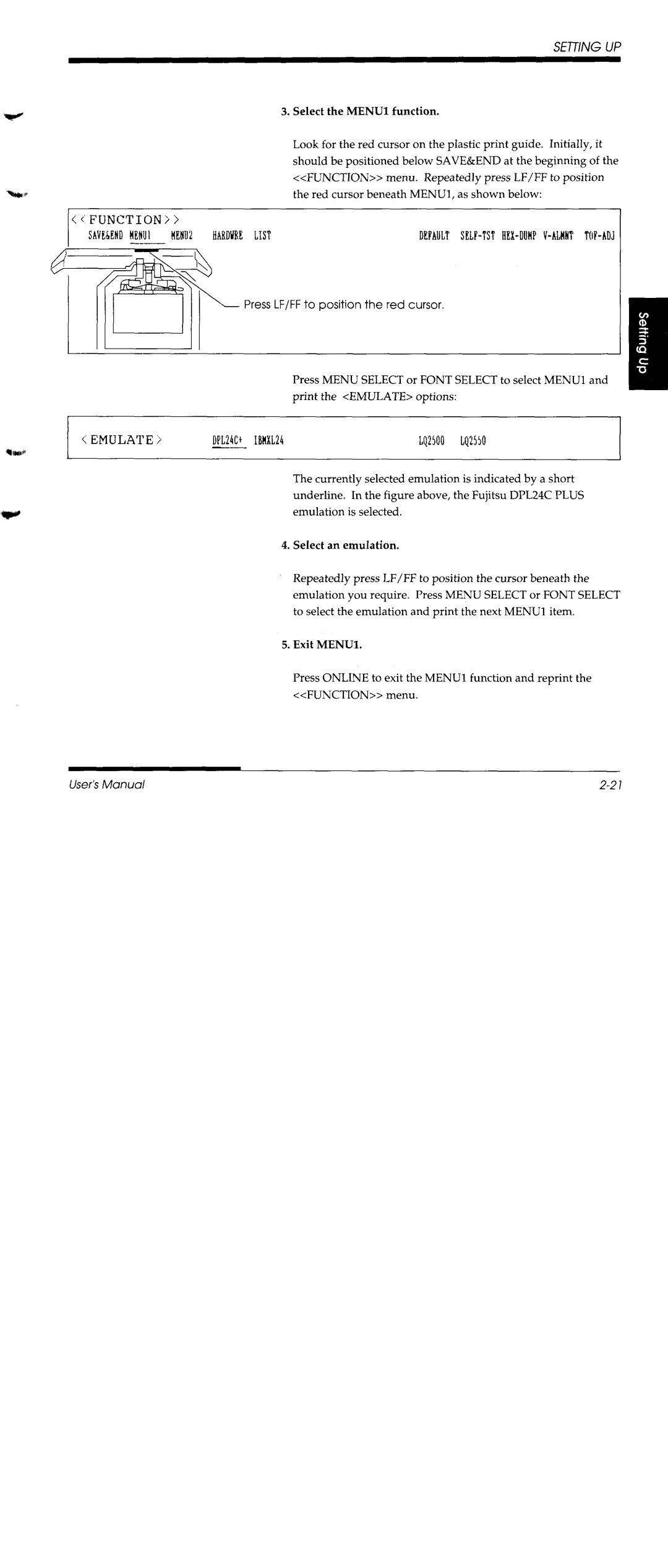 Fujitsu DL1150/1250 manual 