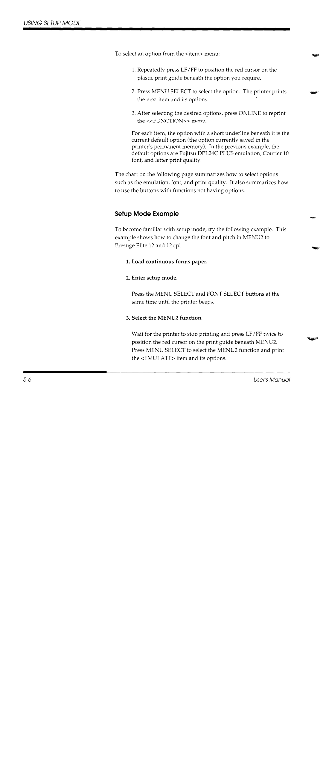 Fujitsu DL1150/1250 manual 