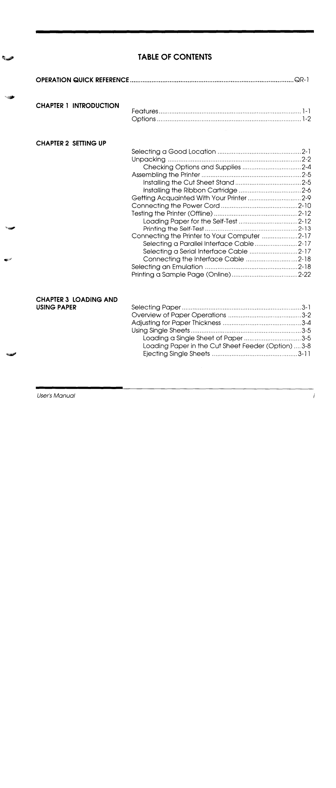 Fujitsu DL1150/1250 manual 