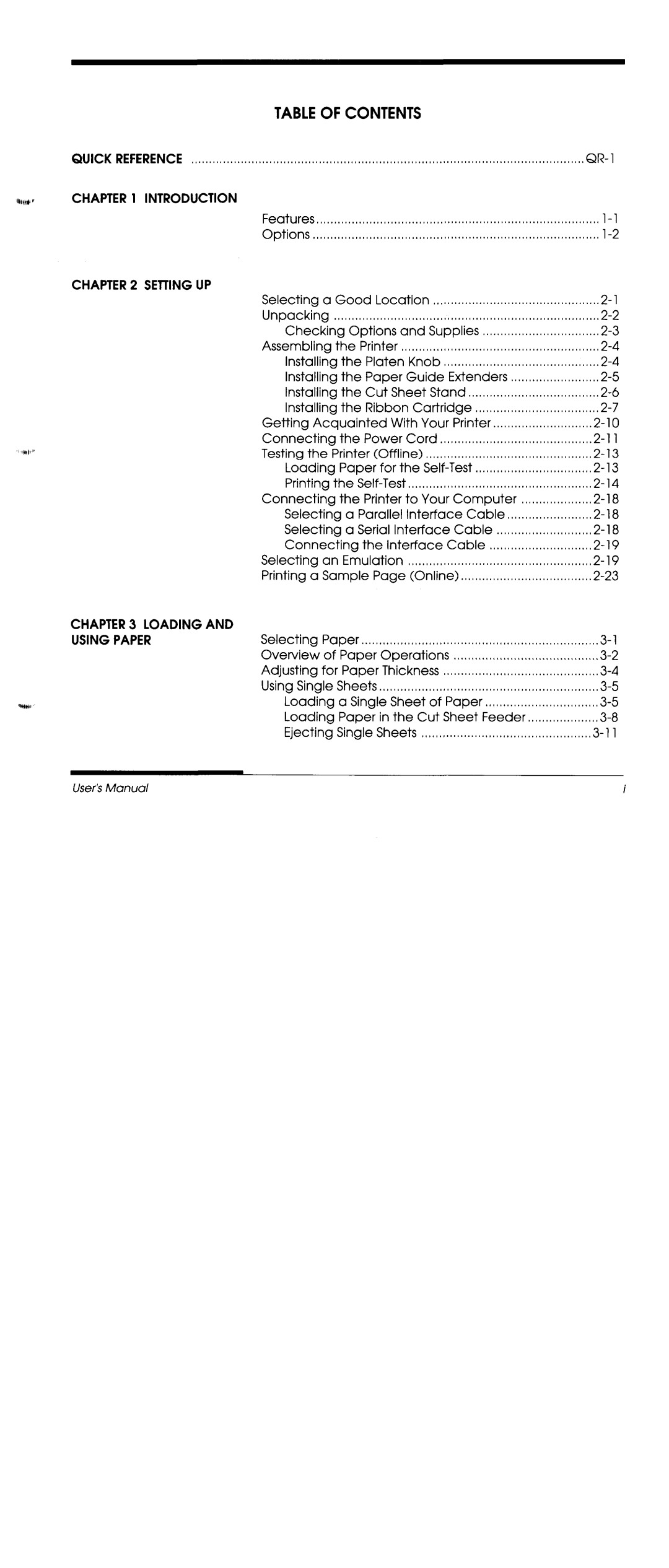 Fujitsu DL3600 manual 