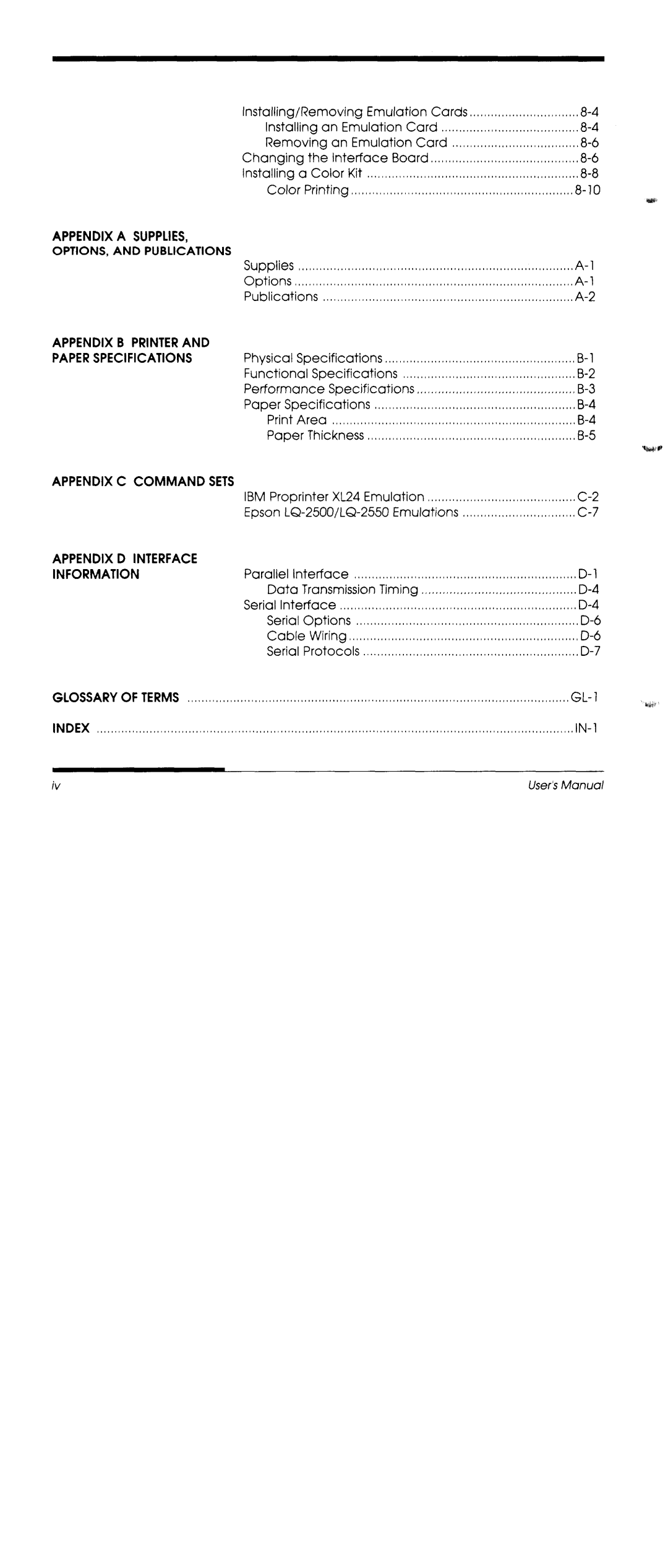 Fujitsu DL3600 manual 