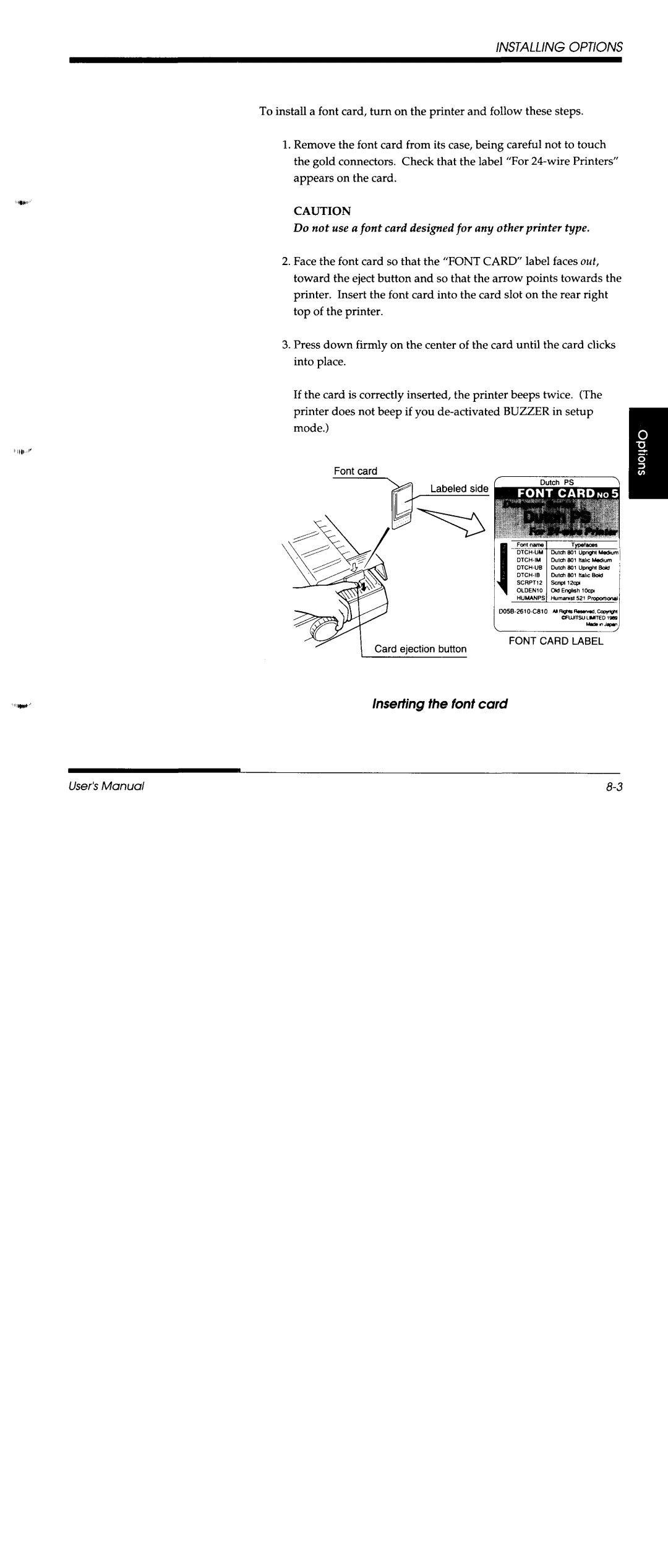 Fujitsu DL3600 manual 