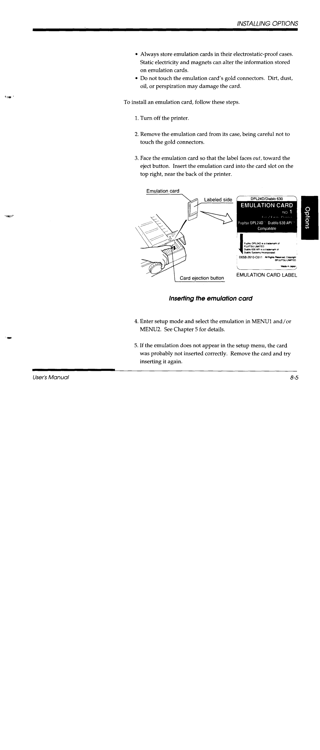 Fujitsu DL3600 manual 