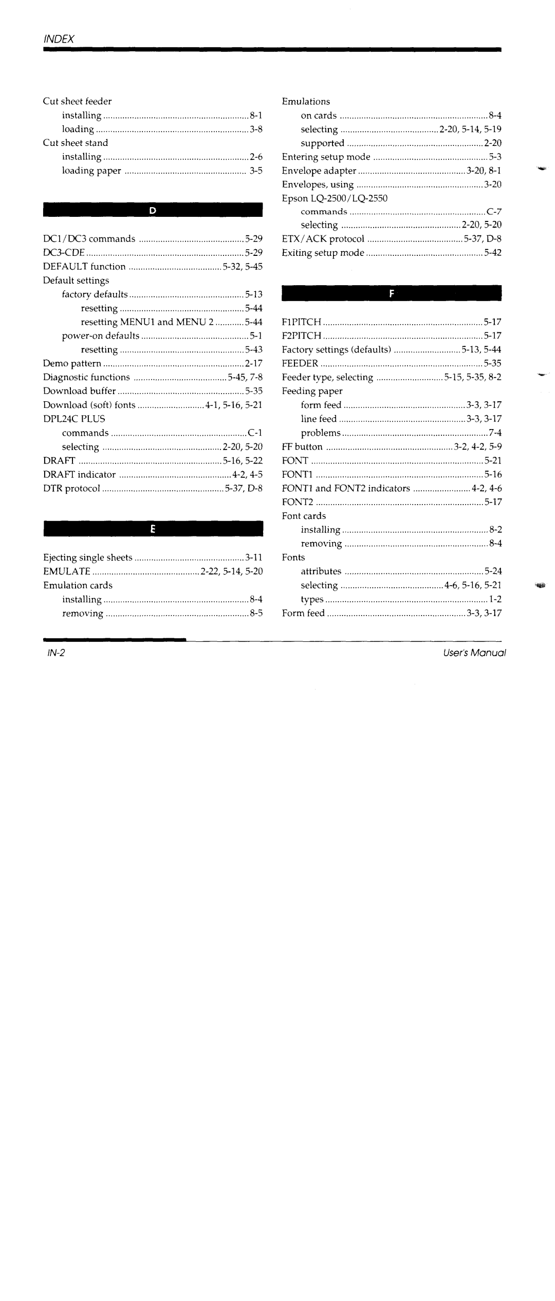 Fujitsu DL3600 manual 