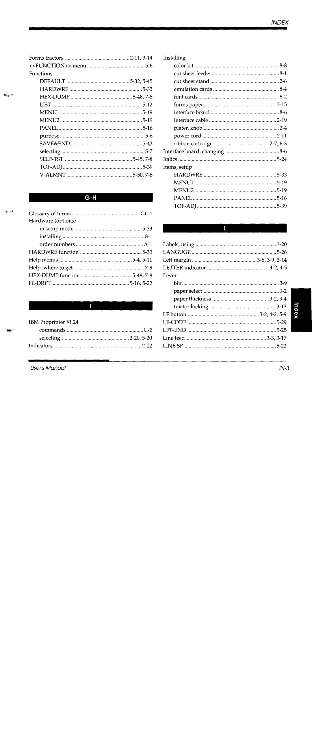 Fujitsu DL3600 manual 