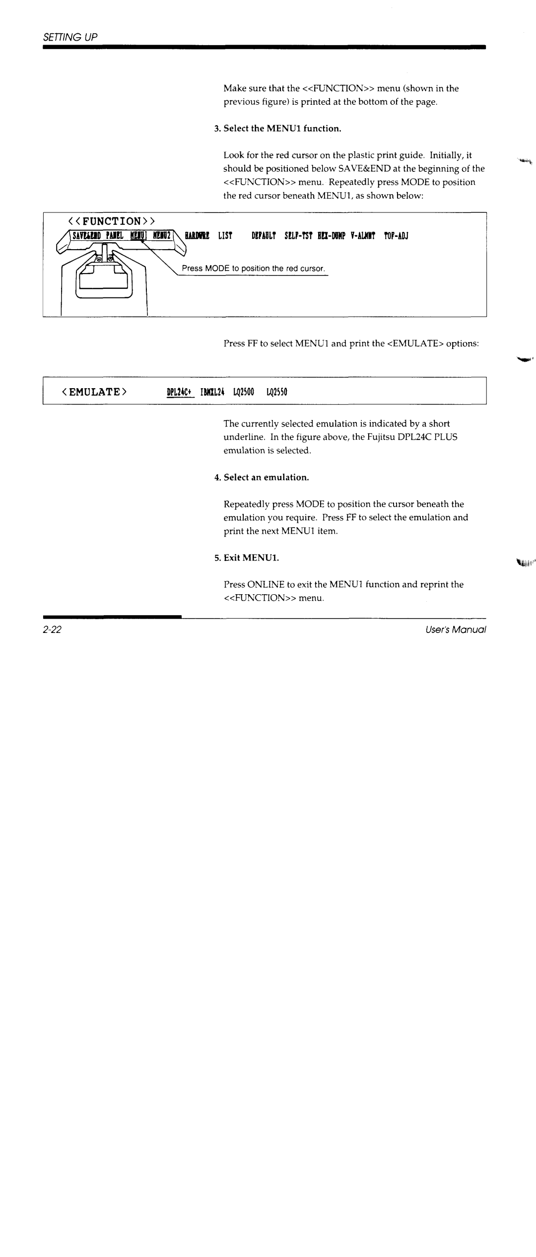 Fujitsu DL3600 manual 