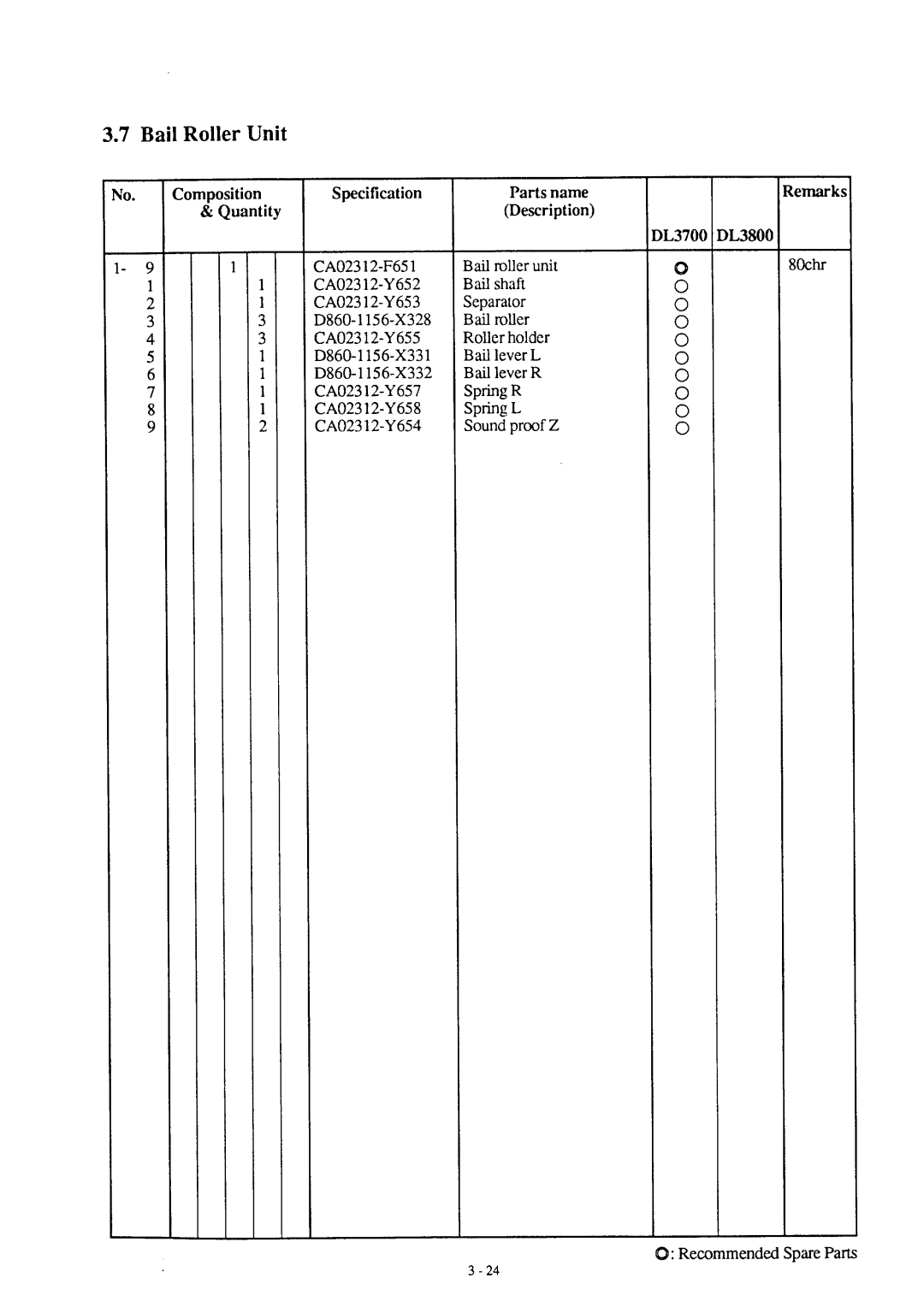 Fujitsu DL3700 manual 