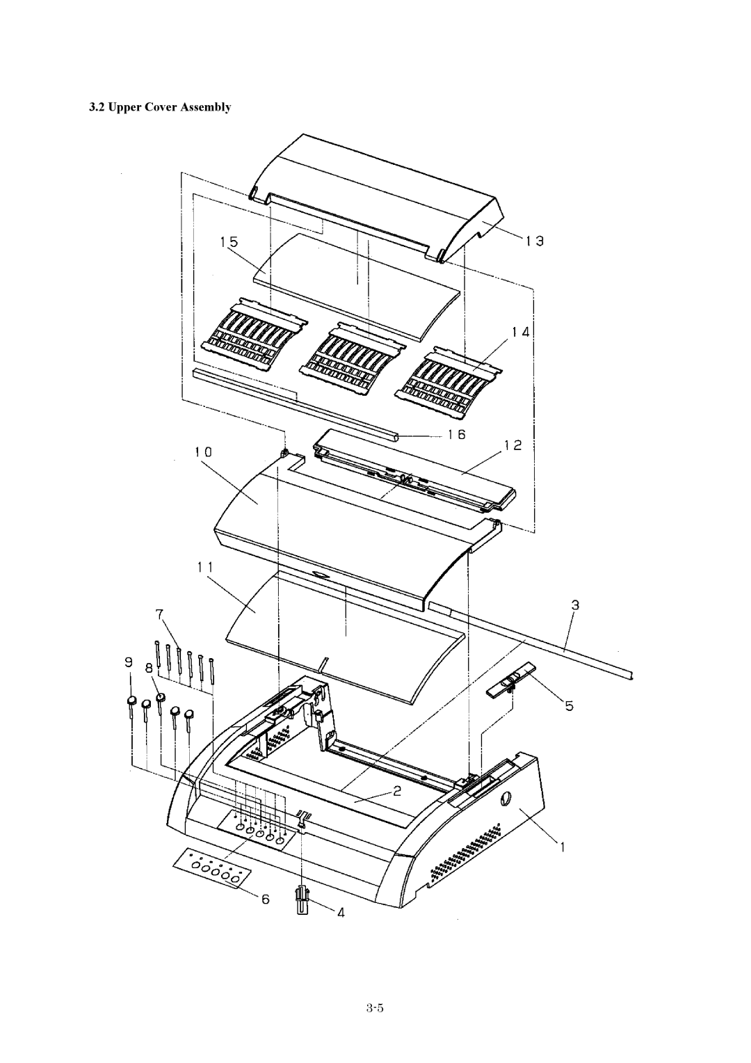 Fujitsu DL3750+ manual Upper Cover Assembly 