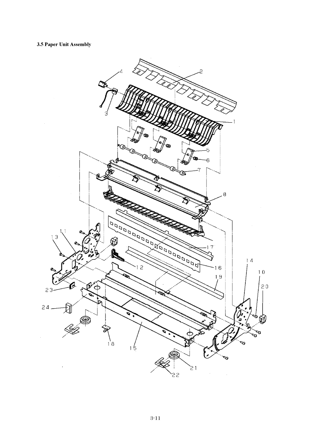 Fujitsu DL3750+ manual Paper Unit Assembly 