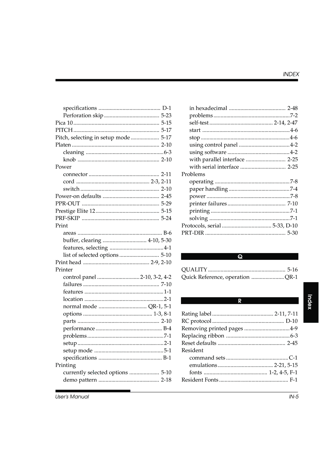 Fujitsu DL3800 manual Power 