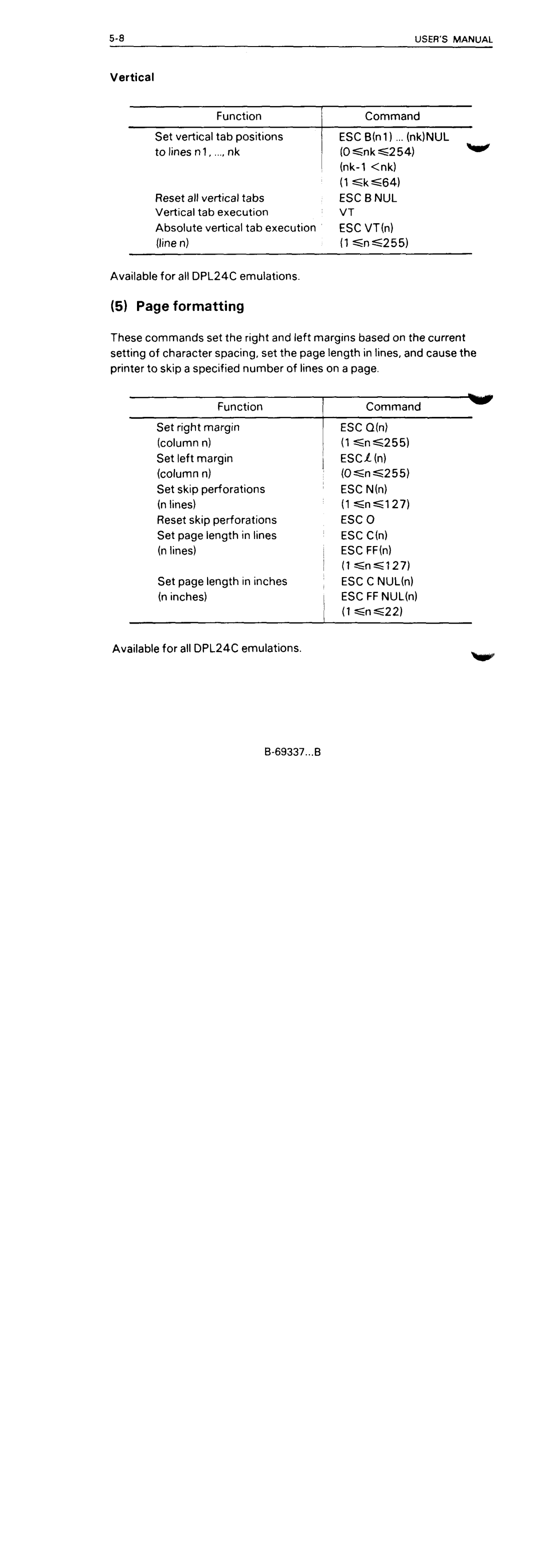 Fujitsu DL5600 manual 