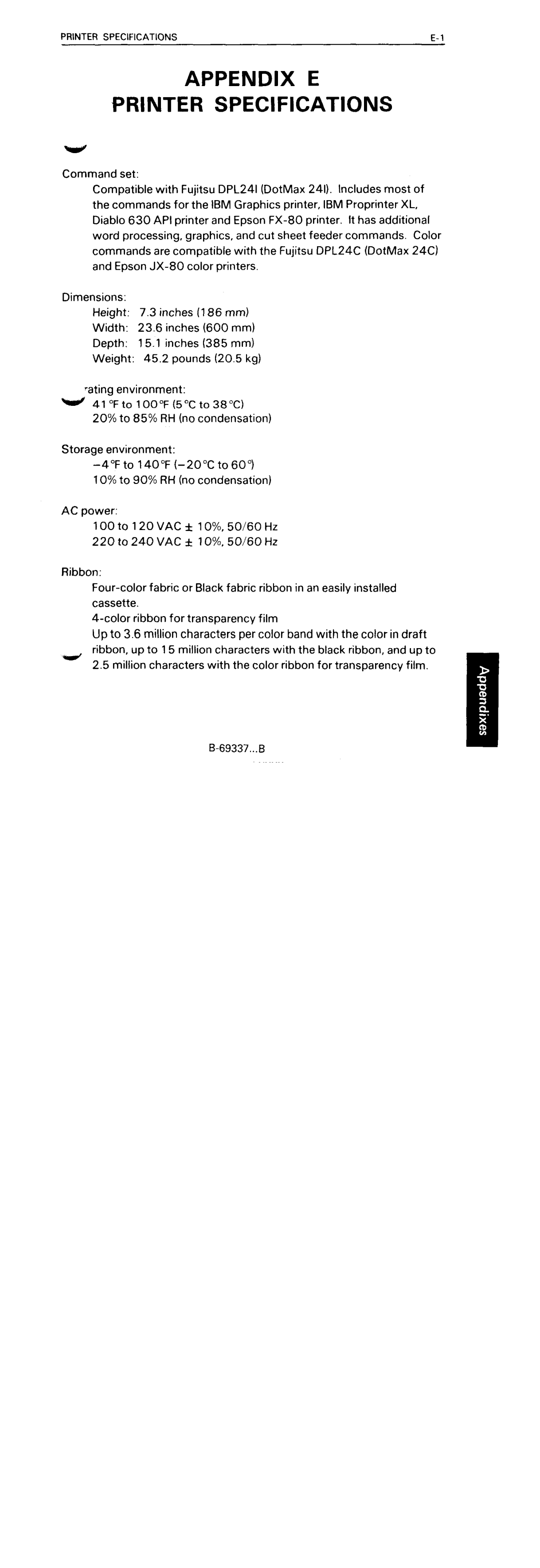 Fujitsu DL5600 manual 