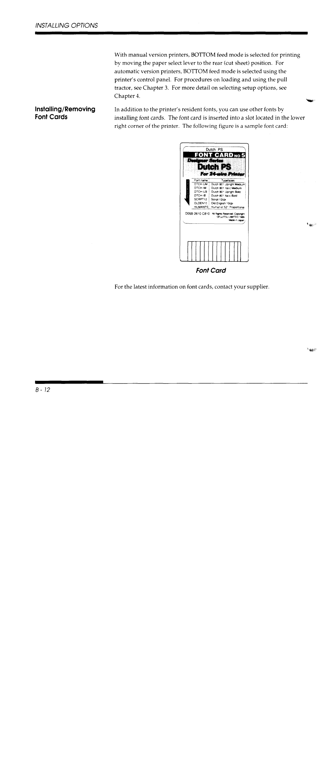 Fujitsu DL5800 manual 