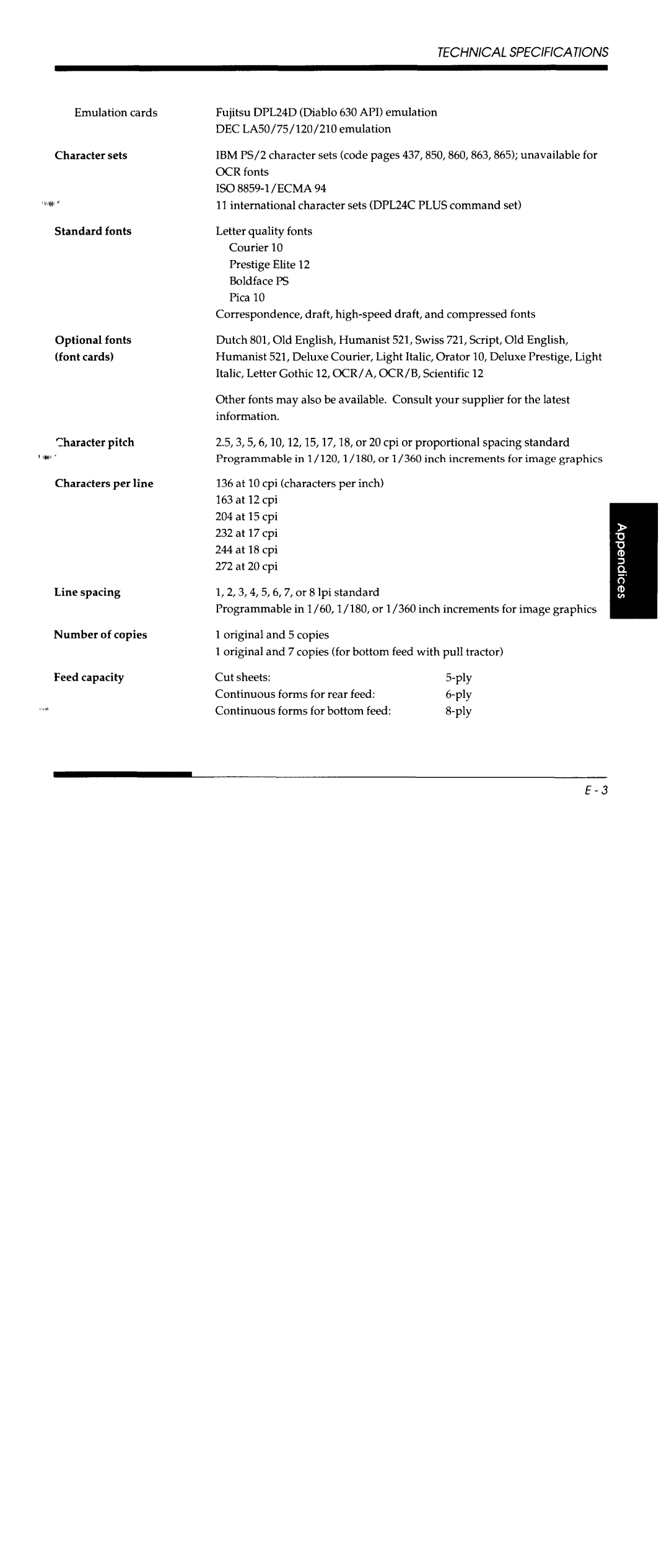 Fujitsu DL5800 manual 