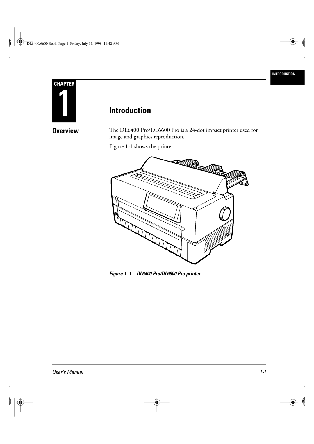 Fujitsu DL6400 manual Introduction, Image and graphics reproduction 