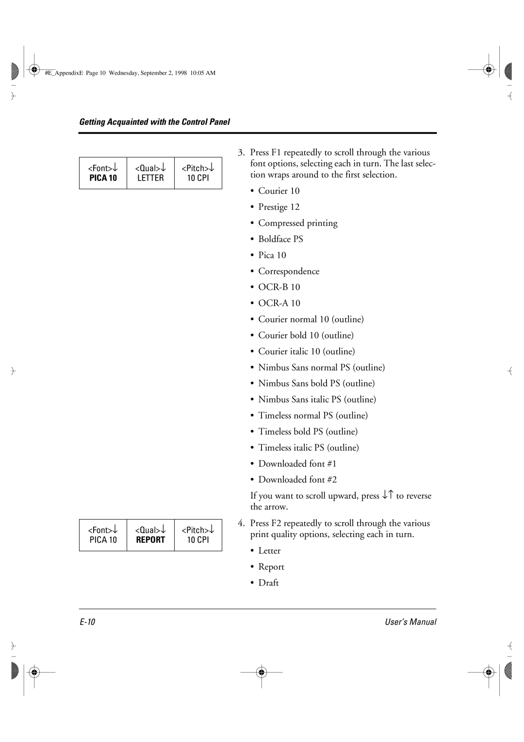 Fujitsu DL6400 manual Letter Report Draft 