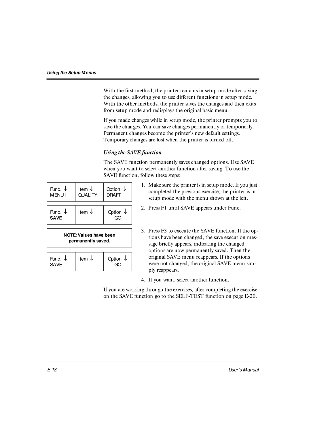 Fujitsu DL6400Pro, DL6600Pro user manual Using the Save function 