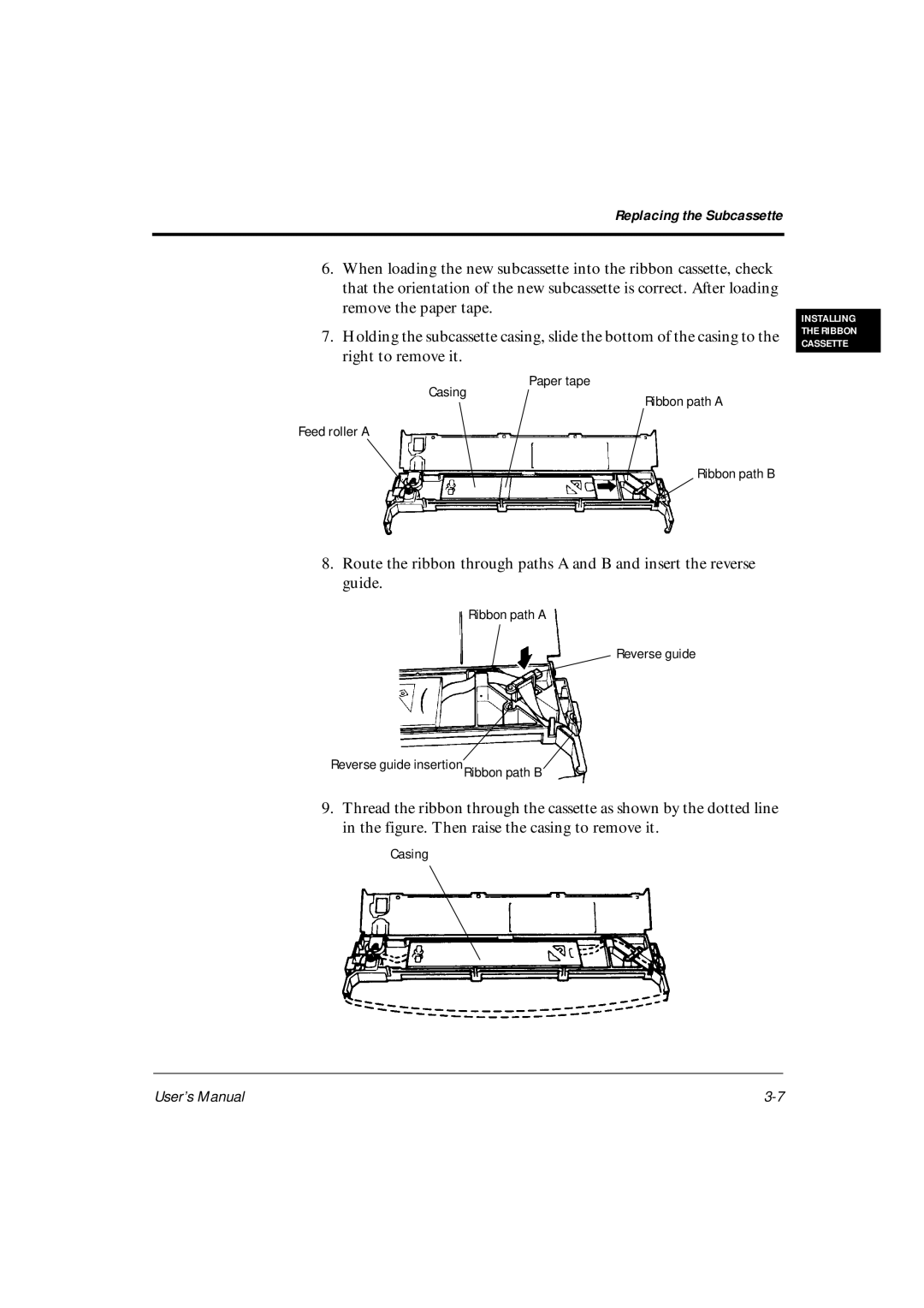 Fujitsu DL6600Pro, DL6400Pro user manual Paper tape 