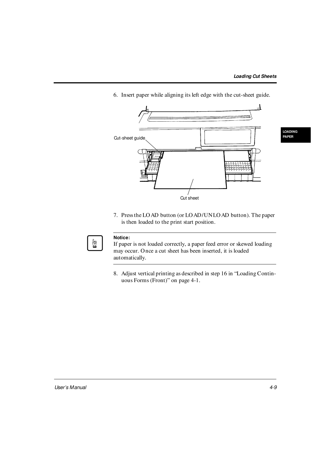 Fujitsu DL6600Pro, DL6400Pro user manual Cut-sheet guide Cut sheet 