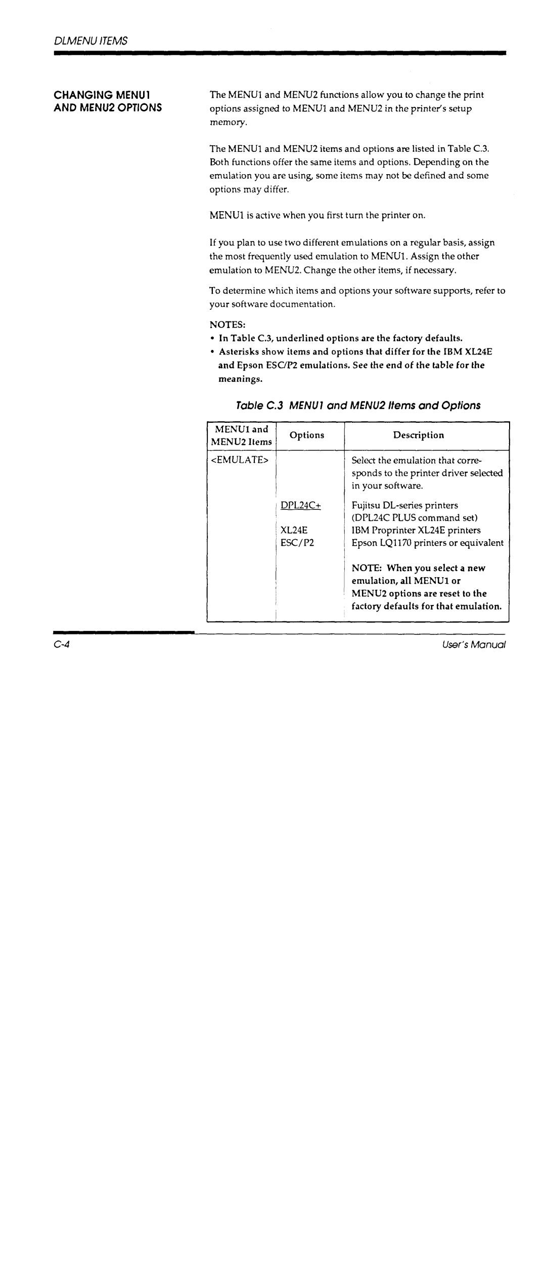 Fujitsu DL700 manual 