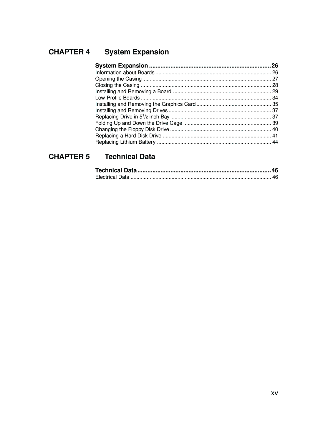 Fujitsu E600 user manual System Expansion, Technical Data 