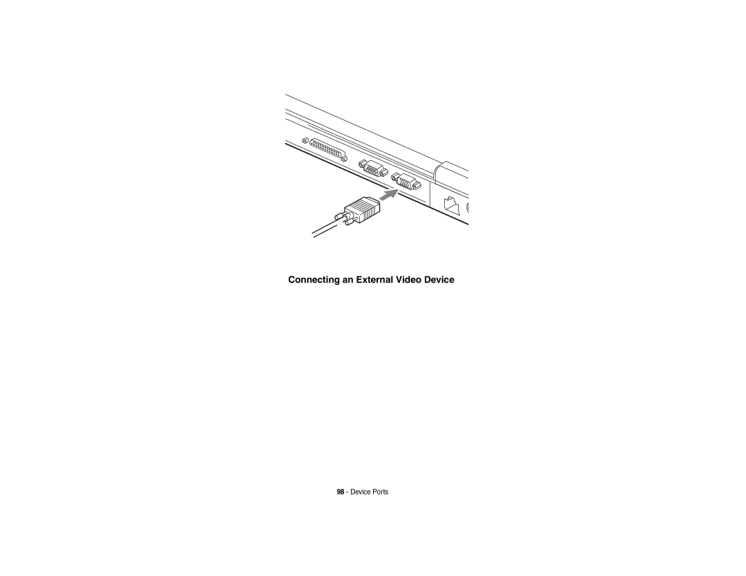 Fujitsu E8410 manual Connecting an External Video Device 