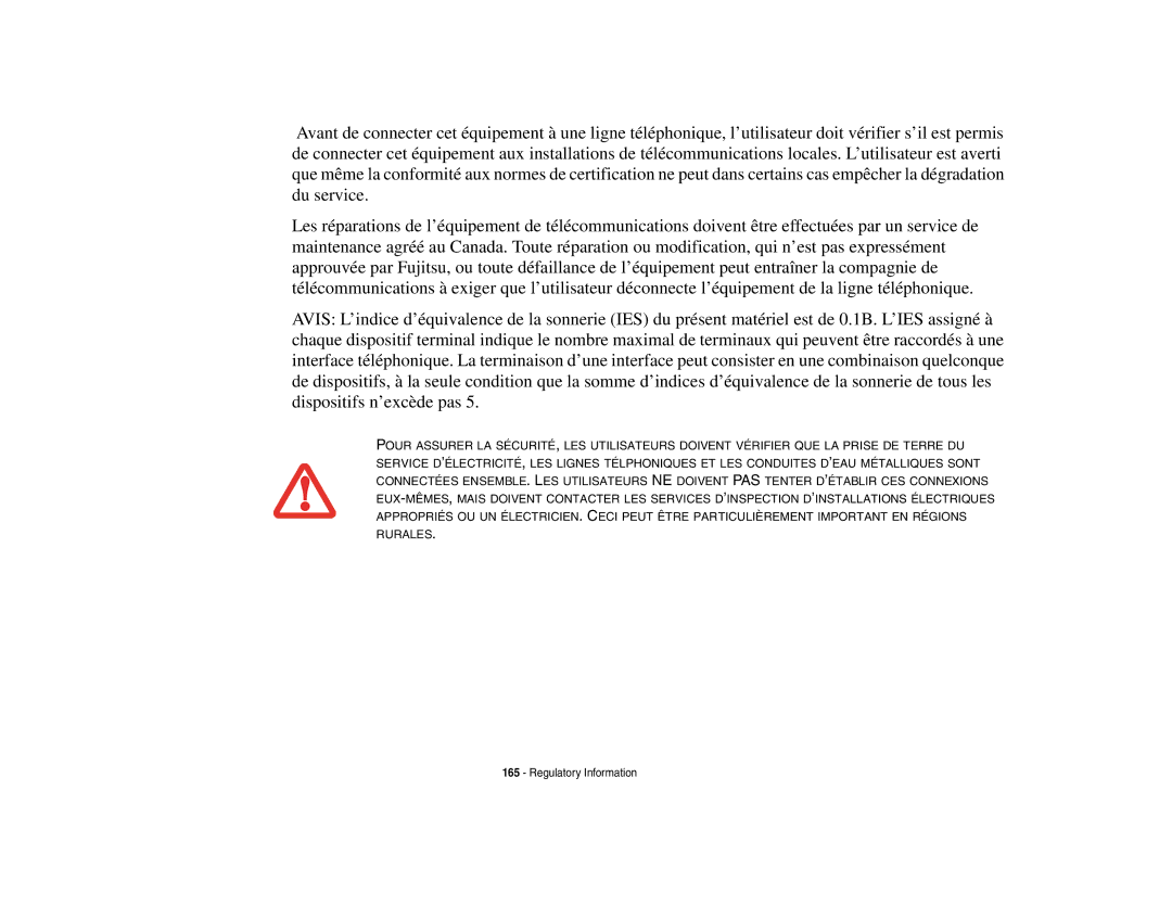 Fujitsu E8410 manual Regulatory Information 