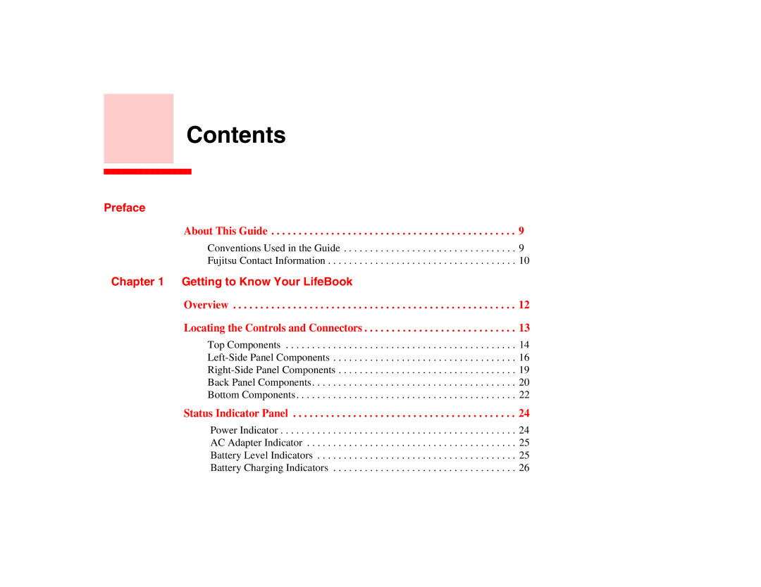 Fujitsu E8410 manual Contents 