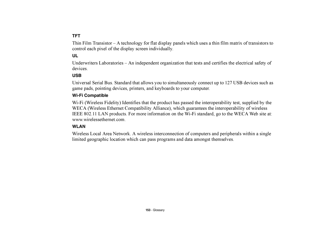 Fujitsu E8420 manual Wi-Fi Compatible 