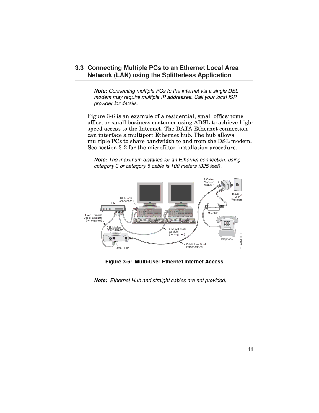 Fujitsu FC9660RA12 manual Multi-User Ethernet Internet Access 