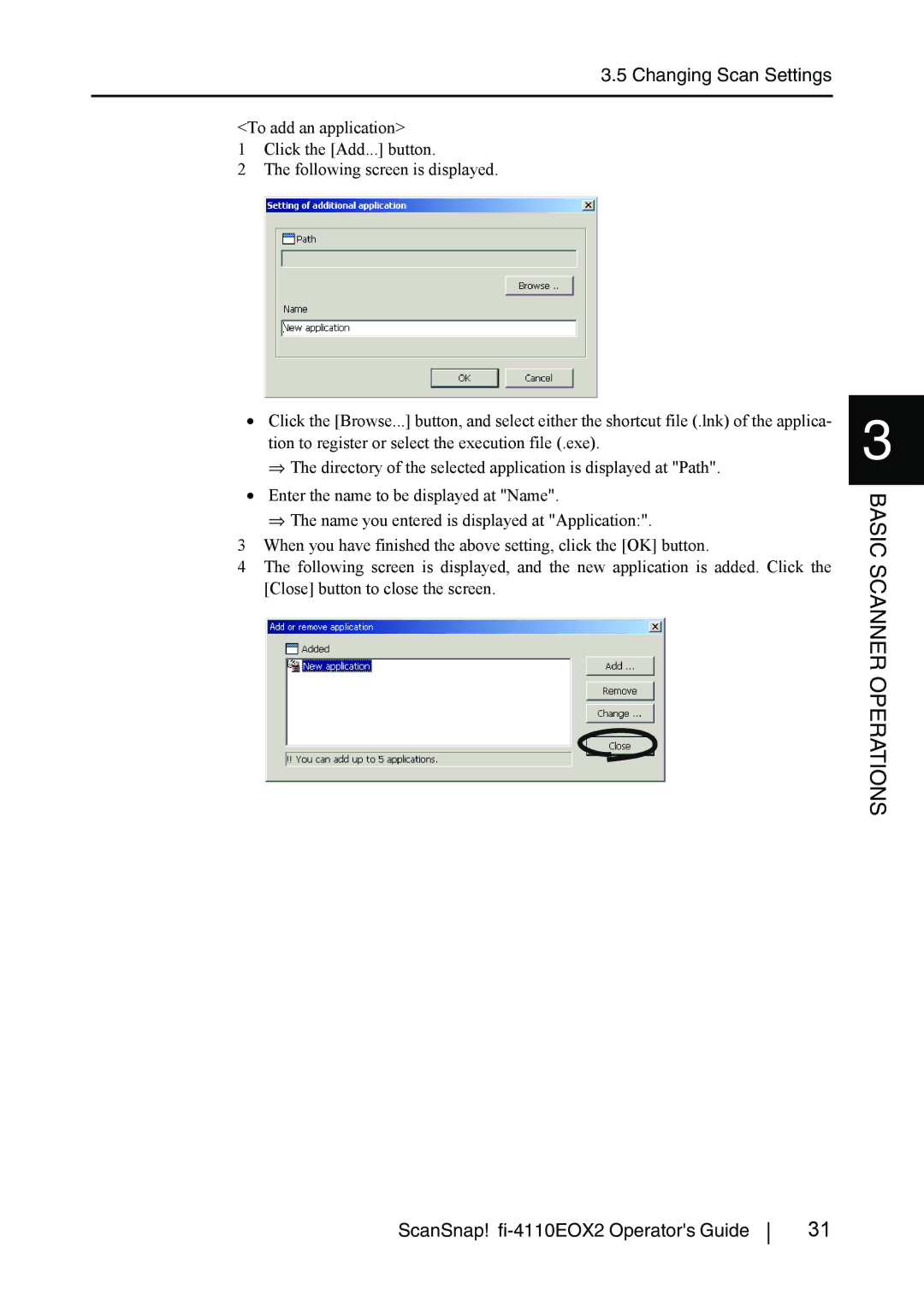 Fujitsu fi-4110EOX2 manual Basic Scanner Operations 