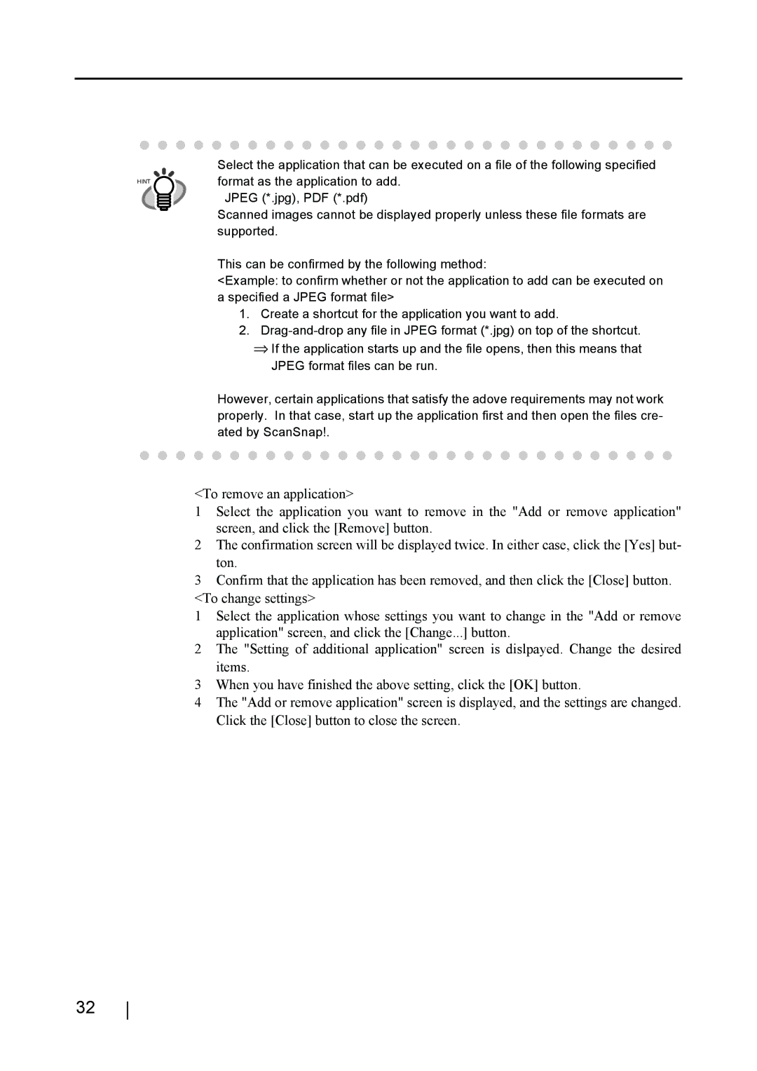 Fujitsu fi-4110EOX2 manual Hint 