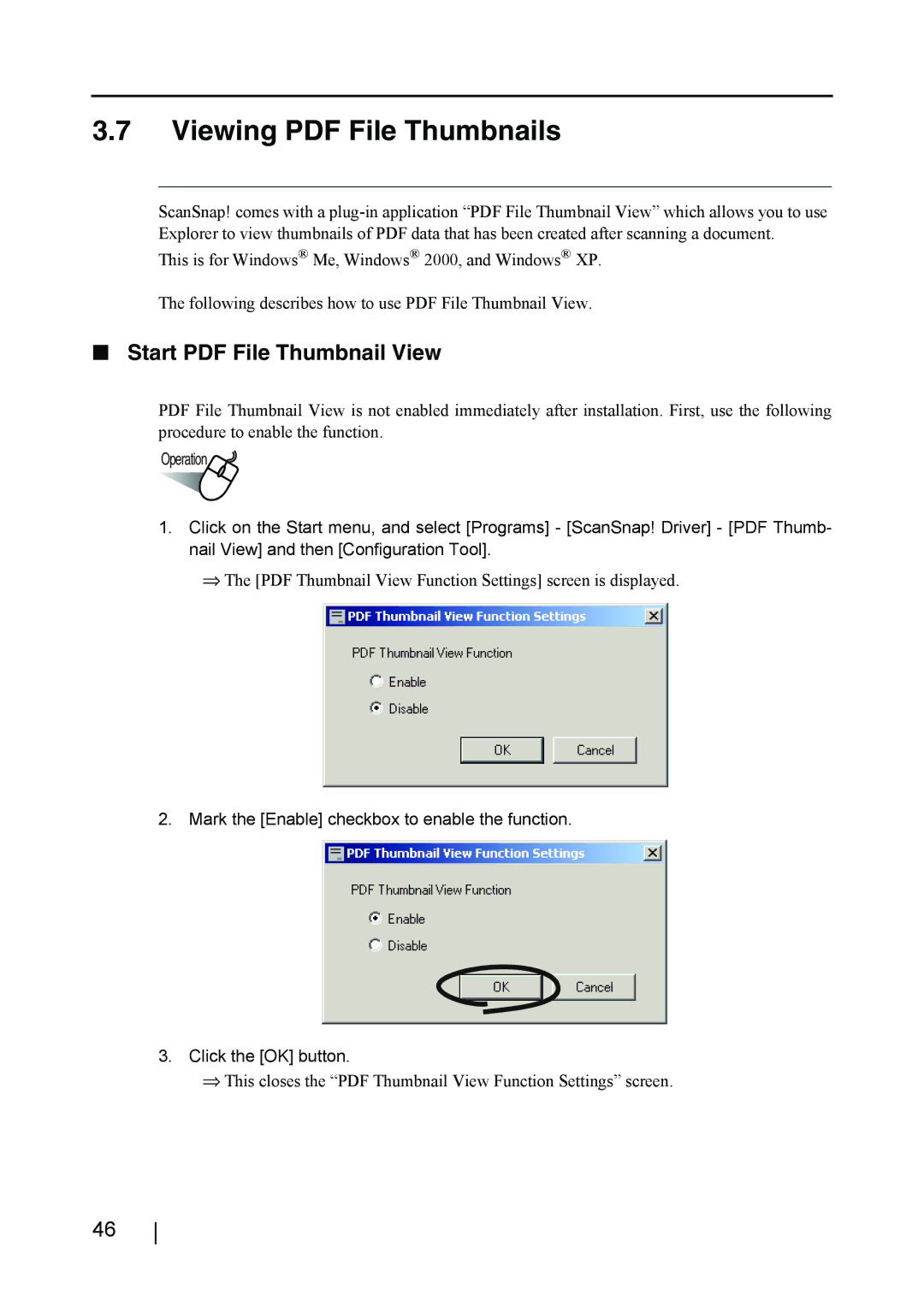 Fujitsu fi-4110EOX2 manual This is for Windows Me, Windows 2000, and Windows XP 