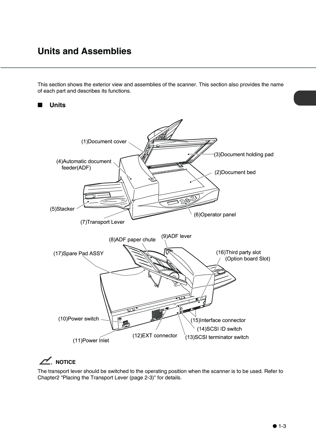 Fujitsu fi-4340C manual Units and Assemblies 