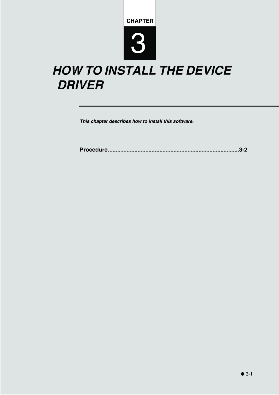 Fujitsu fi-4340C manual HOW to Install the Device Driver, Procedure 