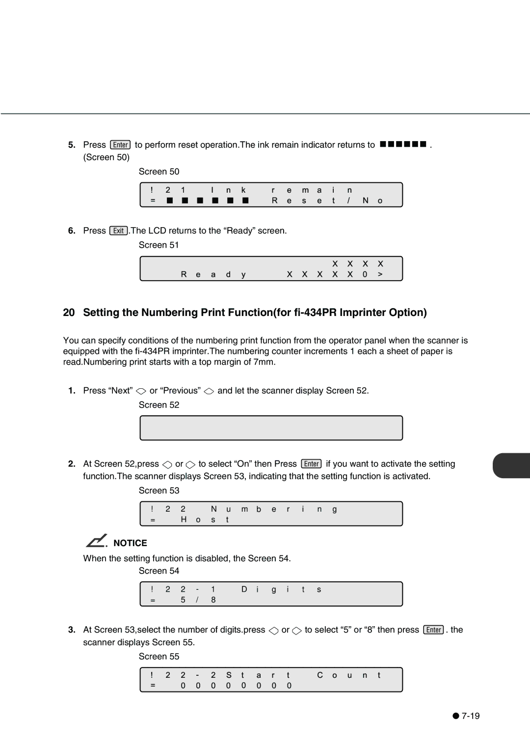 Fujitsu fi-4340C manual OsN 