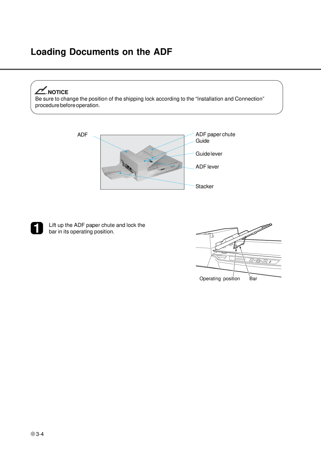 Fujitsu fi-4640S manual Loading Documents on the ADF, Adf 